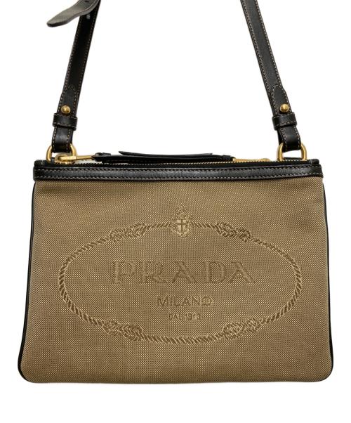 PRADA（プラダ）PRADA (プラダ) ショルダーバッグ ベージュの古着・服飾アイテム