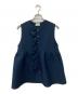 UNITED ARROWS（ユナイテッドアローズ）の古着「Pフリルニットベスト」｜ネイビー