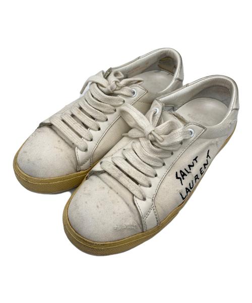 Saint Laurent Paris（サンローランパリ）Saint Laurent Paris (サンローランパリ) COURT CLASSIC ベージュ サイズ:36の古着・服飾アイテム