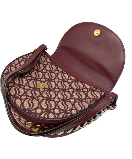 STELLA McCARTNEY（ステラマッカートニー）STELLA McCARTNEY (ステラマッカートニー) フレイムミディアムSウェーブフラップショルダーバッグ レッドの古着・服飾アイテム