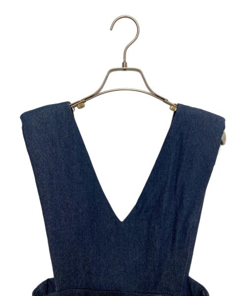 forme（フォルメ）forme (フォルメ) SHOULDERPADSDRESS インディゴ サイズ:1の古着・服飾アイテム