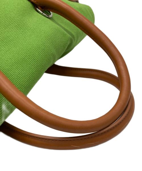 RALPH LAUREN（ラルフローレン）RALPH LAUREN (ラルフローレン) Canvas Ricky Tote グリーンの古着・服飾アイテム