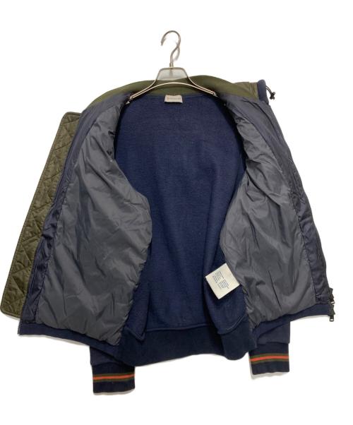 MONCLER（モンクレール）MONCLER (モンクレール) スウェット切替ダウンジャケット CARDIGAN ネイビー サイズ:Lの古着・服飾アイテム