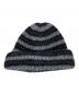 Supreme (シュプリーム) Loose stripe Beanie グレー×ブラック：7000円