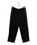 GRAMICCIグラミチ）の古着「WOOL BLEND TUCK TAPERED PANTS」｜ブラック