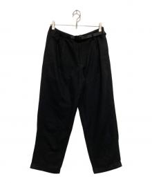 GRAMICCI（グラミチ）の古着「WOOL BLEND TUCK TAPERED PANTS」｜ブラック