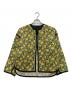 SOULEIADO（ソレイアード）の古着「ポリエステルプリント ノーカラージャケット」｜イエロー