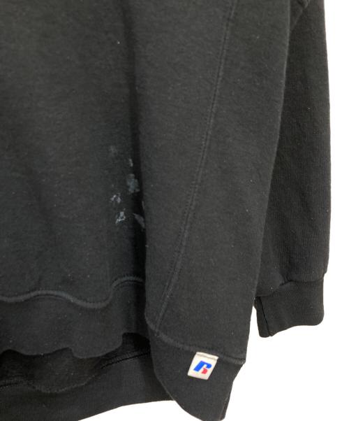 RUSSELL ATHLETIC（ラッセルアスレチック）RUSSELL ATHLETIC (ラッセルアスレチック) 前Vガゼットスウェット ブラック サイズ:XL・EG・TGの古着・服飾アイテム