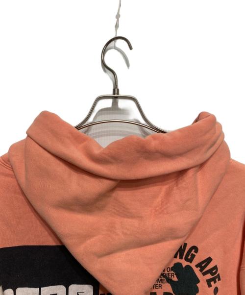 A BATHING APE（ア ベイシング エイプ）A BATHING APE (ア ベイシング エイプ) 90’s 裏サーマルジップパーカー ピンク サイズ:Lの古着・服飾アイテム