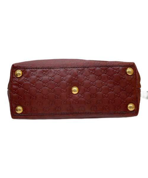 GUCCI（グッチ）GUCCI (グッチ) スタッズ付きトートバッグ レッドの古着・服飾アイテム
