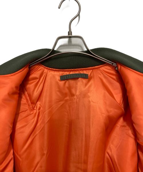 HOUSTON（ヒューストン）HOUSTON (ヒューストン) MA-1 FLIGHT JACKET グリーン サイズ:Lの古着・服飾アイテム