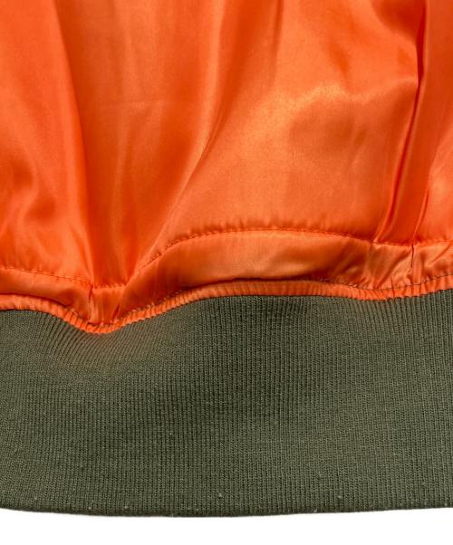 HOUSTON（ヒューストン）HOUSTON (ヒューストン) MA-1 FLIGHT JACKET グリーン サイズ:Lの古着・服飾アイテム