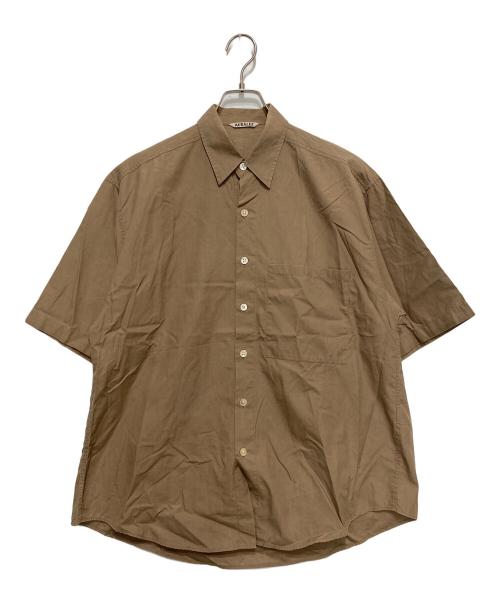 AURALEE（オーラリー）AURALEE (オーラリー) WASHD FINX TWILL HALF SLEEVED BIG SHIRTS ベージュ サイズ:3の古着・服飾アイテム