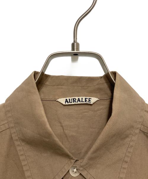 AURALEE（オーラリー）AURALEE (オーラリー) WASHD FINX TWILL HALF SLEEVED BIG SHIRTS ベージュ サイズ:3の古着・服飾アイテム