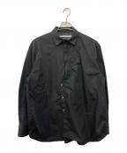 Tammeタム）の古着「FRONT SLIT SHIRT」｜ブラック