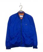 Calvin Klein Jeansカルバンクラインジーンズ）の古着「ジップアアップナイロンジャケット」｜ブルー