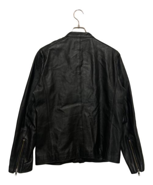 THE SHOP TK（ザショップティーケー）THE SHOP TK (ザショップティーケー) シープレザーシングルライダースジャケット ブラック サイズ:Mの古着・服飾アイテム