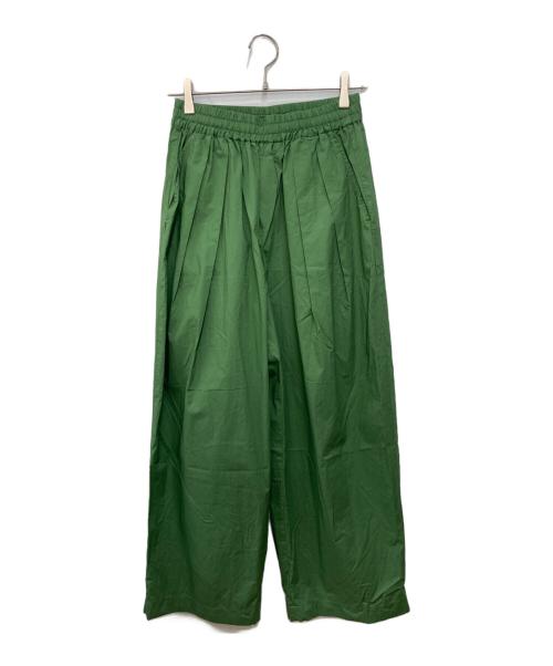 nicholson&nicholson（ニコルソン＆ニコルソン）nicholson&nicholson (ニコルソン＆ニコルソン) コットンポプリン HAKAMA グリーン サイズ:38の古着・服飾アイテム