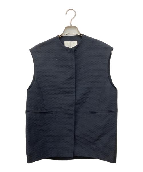 BALLSEY（ボールジィ）BALLSEY (ボールジィ) ピンドットマトラッセ コクーンジレ ネイビー サイズ:Sの古着・服飾アイテム