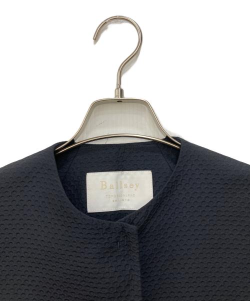 BALLSEY（ボールジィ）BALLSEY (ボールジィ) ピンドットマトラッセ コクーンジレ ネイビー サイズ:Sの古着・服飾アイテム