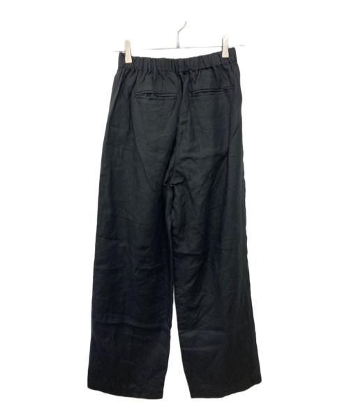 KAGURE（カグレ）kagure (カグレ) リネンイージートラウザー ブラック サイズ:FREEの古着・服飾アイテム