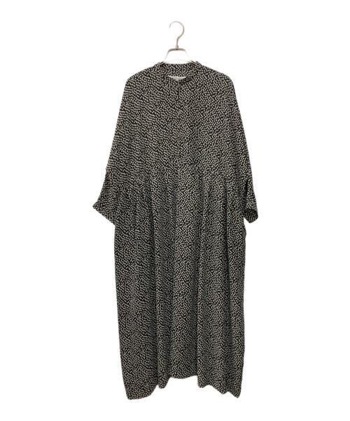 journal standard luxe（ジャーナルスタンダード ラックス）JOURNAL STANDARD LUXE (ジャーナルスタンダード ラックス) ドット プルオーバーワンピース ブラック サイズ:FREEの古着・服飾アイテム