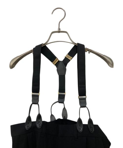 Curensology（カレンソロジー）Curensology (カレンソロジー) サスペンダーパンツ ブラック サイズ:FREEの古着・服飾アイテム
