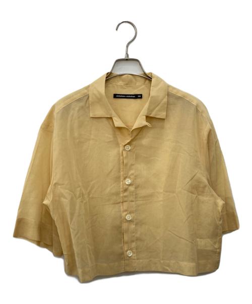 nicholson and nicholson（ニコルソンアンドニコルソン）nicholson and nicholson (ニコルソンアンドニコルソン) ROMA-SHEER イエロー サイズ:38の古着・服飾アイテム