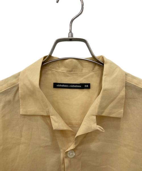 nicholson and nicholson（ニコルソンアンドニコルソン）nicholson and nicholson (ニコルソンアンドニコルソン) ROMA-SHEER イエロー サイズ:38の古着・服飾アイテム