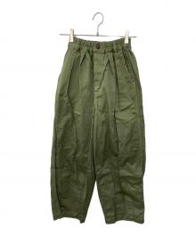 HARVESTY（ハーベスティー）の古着「サーカスパンツ」｜グリーン