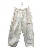 KAGUREカグレ）の古着「コットンクロップドパンツ」｜ホワイト