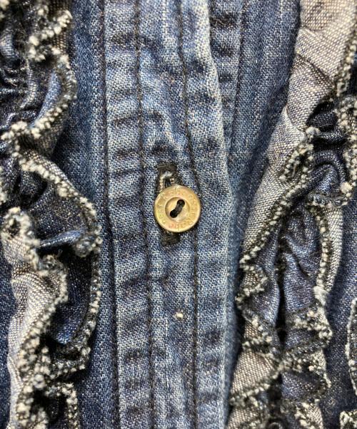 nest Robe（ネストローブ）nest Robe (ネストローブ) ダンガリーフリルシャツ インディゴ サイズ:Fの古着・服飾アイテム
