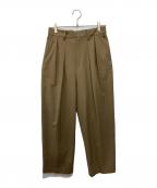journal standard luxeジャーナルスタンダード ラックス）の古着「TRストレッチ タックパンツ」｜ブラウン