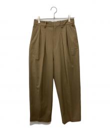journal standard luxe（ジャーナルスタンダード ラックス）の古着「TRストレッチ タックパンツ」｜ブラウン
