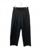 journal standard luxeジャーナルスタンダード ラックス）の古着「TRストレッチ タックパンツ」｜ブラック