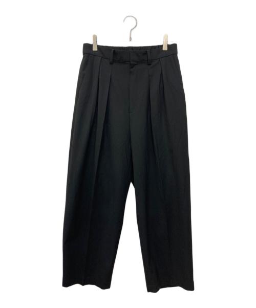 journal standard luxe（ジャーナルスタンダード ラックス）JOURNAL STANDARD LUXE (ジャーナルスタンダード ラックス) TRストレッチ タックパンツ ブラック サイズ:Ｓの古着・服飾アイテム