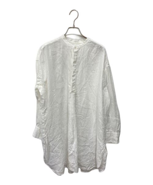 KAGURE（カグレ）kagure (カグレ) リネンチュニックシャツ ホワイト サイズ:FREEの古着・服飾アイテム
