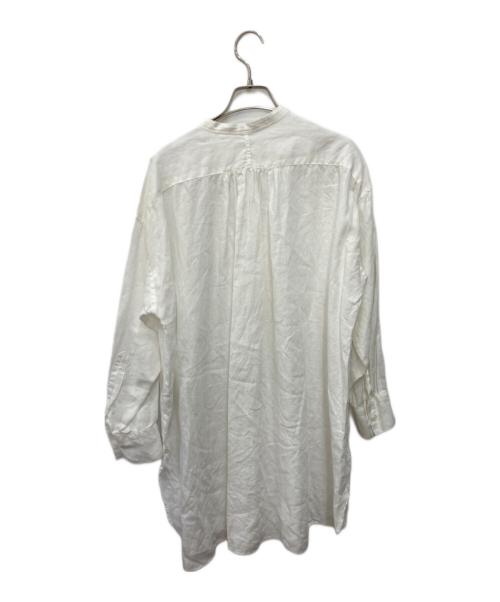 KAGURE（カグレ）kagure (カグレ) リネンチュニックシャツ ホワイト サイズ:FREEの古着・服飾アイテム