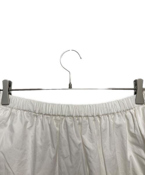 journal standard luxe（ジャーナルスタンダード ラックス）JOURNAL STANDARD LUXE (ジャーナルスタンダード ラックス) タイプライター キリカエギャザースカート ホワイト サイズ:FREEの古着・服飾アイテム