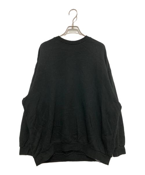 UPCYCLELINO（アップサイクルリノ）UPCYCLELINO (アップサイクルリノ) BASIC 裏毛ビッグスウェット ブラック サイズ:1の古着・服飾アイテム