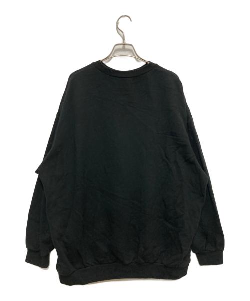 UPCYCLELINO（アップサイクルリノ）UPCYCLELINO (アップサイクルリノ) BASIC 裏毛ビッグスウェット ブラック サイズ:1の古着・服飾アイテム