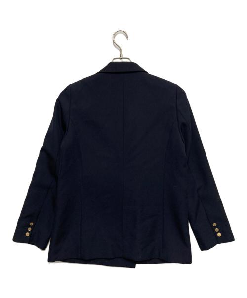 Demi-Luxe Beams（デミルクス ビームス）Demi-Luxe BEAMS (デミルクス ビームス) ドライギャバジンダブルジャケット ネイビー サイズ:38の古着・服飾アイテム