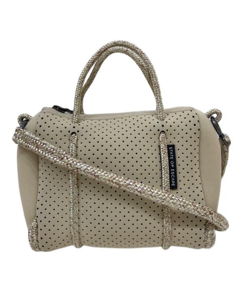 STATE OF ESCAPE（ステイトオブエスケープ）STATE OF ESCAPE (ステイトオブエスケープ) プリクエルネオプレンショルダーバッグ アイボリーの古着・服飾アイテム