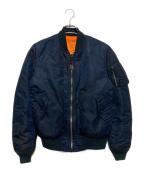 ALPHAアルファ）の古着「MA-1ジャケット」｜ネイビー
