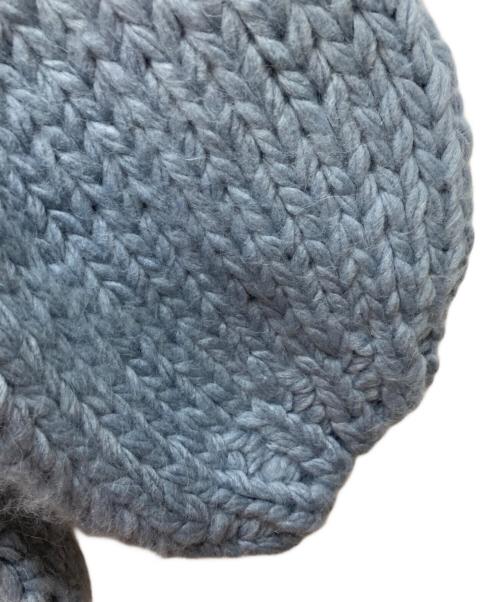 ETRE（エトレ）etre (エトレ) ブラッシュドハーフスリーブハンドニットプルオーバー ネイビー サイズ:FREE 未使用品の古着・服飾アイテム