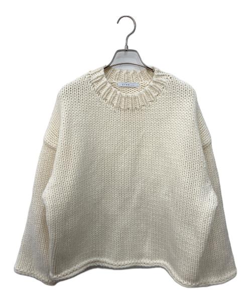 ETRE（エトレ）etre (エトレ) バルキーヤーンハンドニットプルオーバーセーター アイボリー サイズ:Freeの古着・服飾アイテム