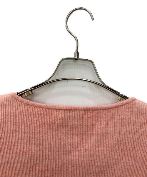 AURALEE（オーラリー）AURALEE (オーラリー) Ron Herman (ロンハーマン) 別注ボートネックリブニット ピンクの古着・服飾アイテム