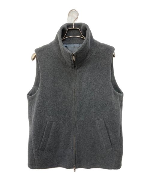 ETRE（エトレ）etre (エトレ) メルトン フリースベスト グレー サイズ:FREEの古着・服飾アイテム