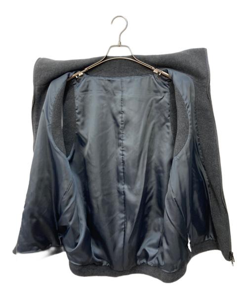 ETRE（エトレ）etre (エトレ) メルトン フリースベスト グレー サイズ:FREEの古着・服飾アイテム