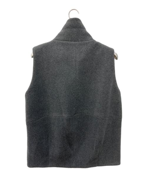 ETRE（エトレ）etre (エトレ) メルトン フリースベスト グレー サイズ:FREEの古着・服飾アイテム